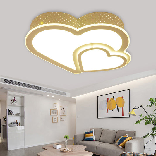 Acrylic Flush Mount Ceiling Light Designer Ceiling Light Fixture in White Clearhalo 'Ceiling Lights' 'Close To Ceiling Lights' 'Close to ceiling' 'Flush mount' Lighting' 202397