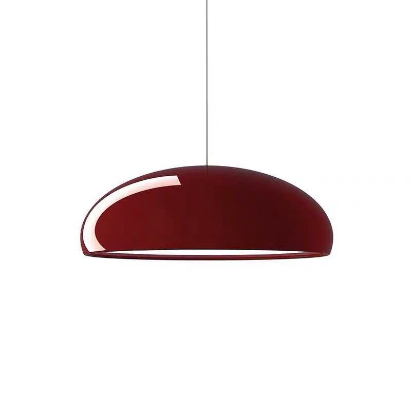 Bowl Shade Drop Pendant Modernist Metal 1 Light Suspension Light for Dining Room Clearhalo 'Ceiling Lights' 'Modern Pendants' 'Modern' 'Pendant Lights' 'Pendants' Lighting' 2024636