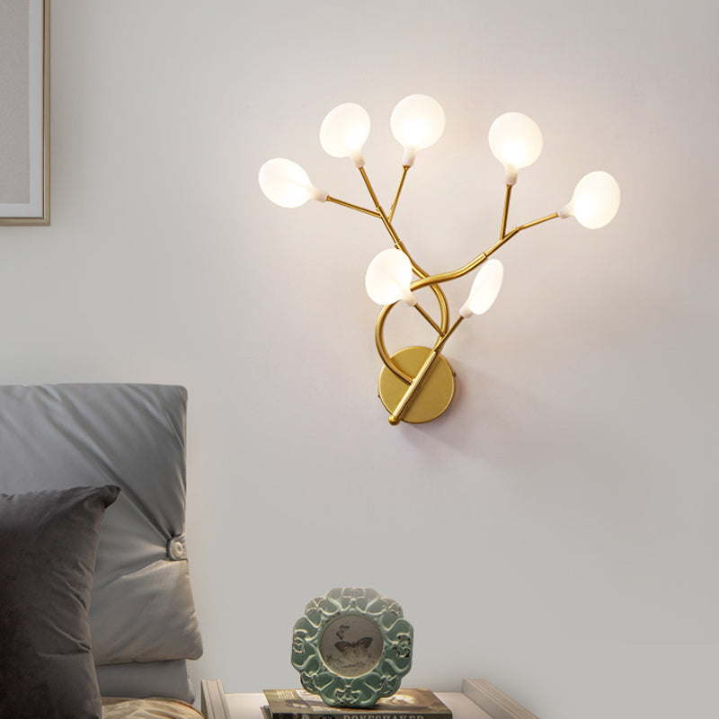 Modern Glowworm Wall Mount Light Fixture Acrylic LED Bedside Wall Lighting Ideas Clearhalo 'Cast Iron' 'Glass' 'Industrial' 'Modern wall lights' 'Modern' 'Tiffany' 'Traditional wall lights' 'Wall Lamps & Sconces' 'Wall Lights' Lighting' 2025209