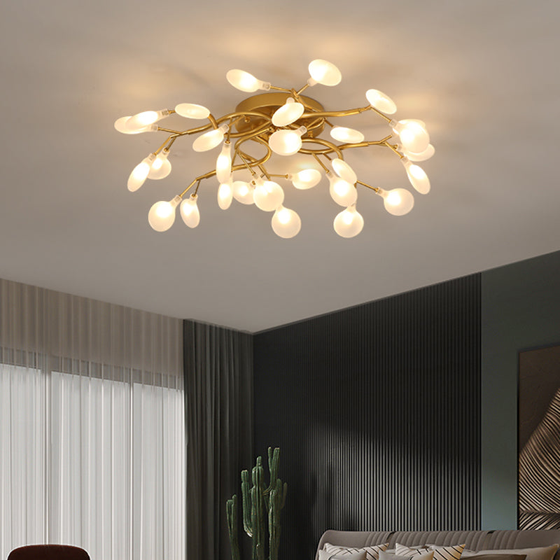 Firefly Flush Ceiling Light Contemporary Metal Living Room LED Flush ...