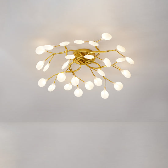 Firefly Flush Ceiling Light Contemporary Metal Living Room LED Flush ...