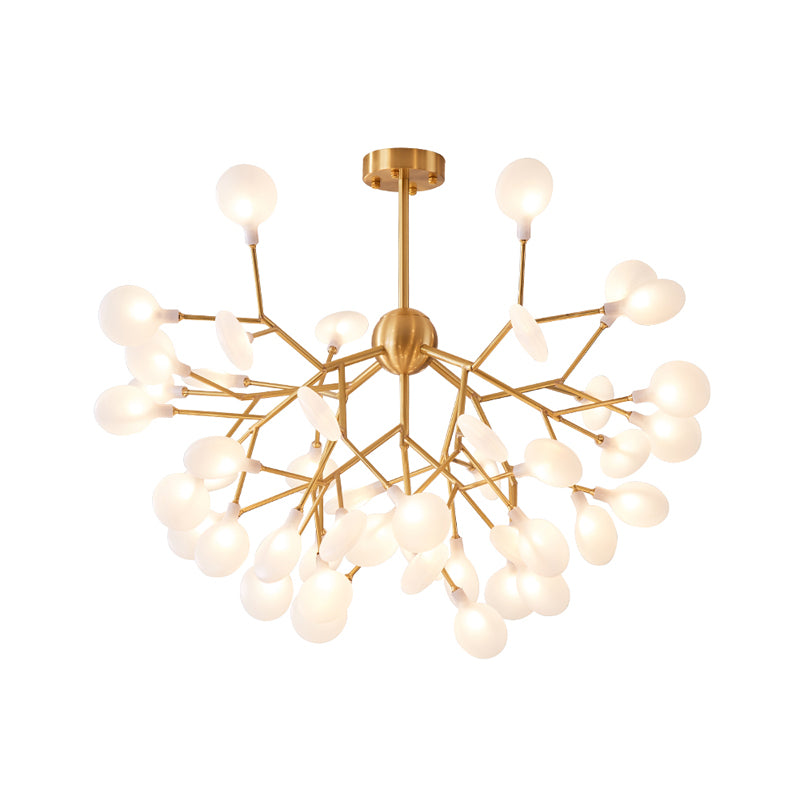 Acrylic Branch Pendant Chandelier Minimalist LED Hanging Ceiling Light in Brass for Living Room Clearhalo 'Ceiling Lights' 'Chandeliers' 'Modern Chandeliers' 'Modern' Lighting' 2026184