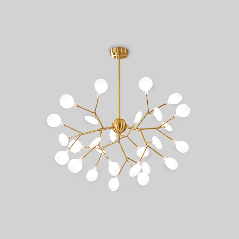 Acrylic Branch Pendant Chandelier Minimalist LED Hanging Ceiling Light in Brass for Living Room Clearhalo 'Ceiling Lights' 'Chandeliers' 'Modern Chandeliers' 'Modern' Lighting' 2026188