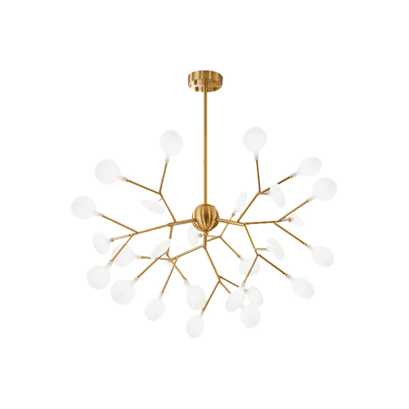 Acrylic Branch Pendant Chandelier Minimalist LED Hanging Ceiling Light in Brass for Living Room Clearhalo 'Ceiling Lights' 'Chandeliers' 'Modern Chandeliers' 'Modern' Lighting' 2026189