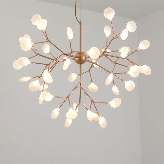 Acrylic Firefly Suspension Lighting Modern Style LED Chandelier Lamp in Gold for Kitchen Clearhalo 'Ceiling Lights' 'Chandeliers' 'Modern Chandeliers' 'Modern' Lighting' 2026305