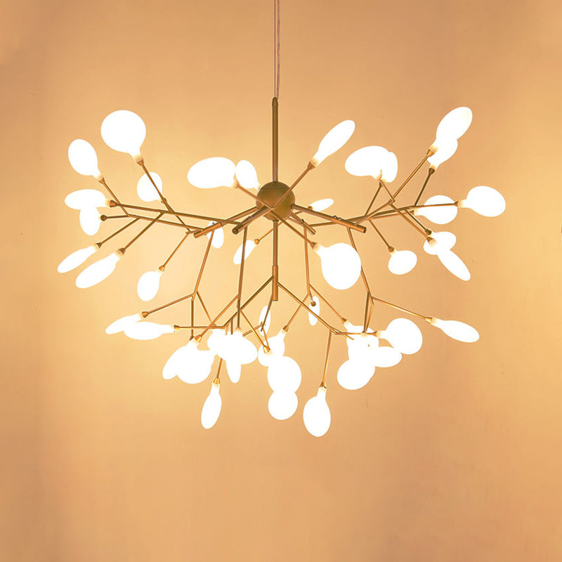 LED Branch Acrylic Chandelier Light Fixture Contemporary Pendant Lighting for Living Room Dorado Clearhalo 'Iluminación' 'Lámparas de Araña' 'Lámparas de Techo' 'Modern Chandeliers' 'Modern' Hogar' 2026341