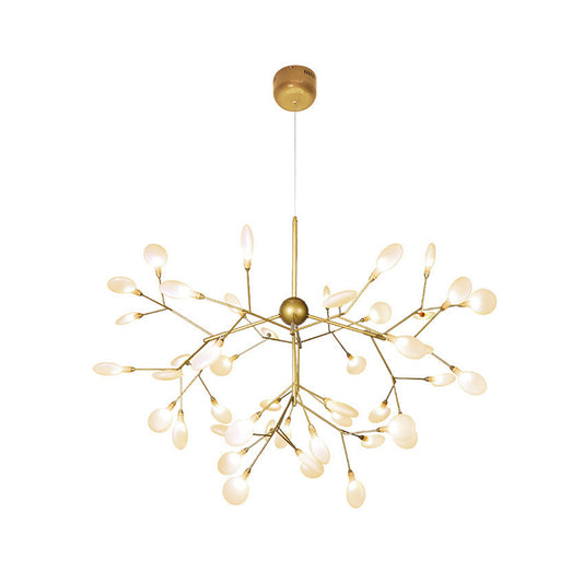 Gold Sputnik Chandelier Light Fixture Modern LED Metal Hanging Pendant for Dining Room Clearhalo 'Ceiling Lights' 'Chandeliers' 'Modern Chandeliers' 'Modern' Lighting' 2026407