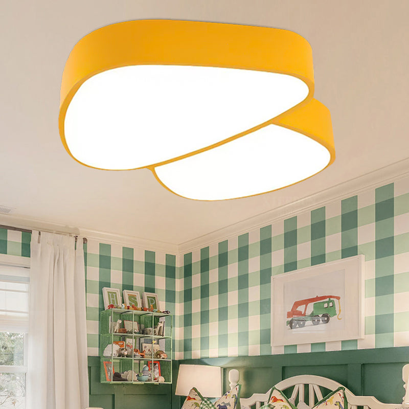 Mushroom Baby Bedroom Flush Ceiling Light Acrylic Modern Lovely LED Ceiling Lamp Clearhalo 'Ceiling Lights' 'Close To Ceiling Lights' 'Close to ceiling' 'Flush mount' Lighting' 202679