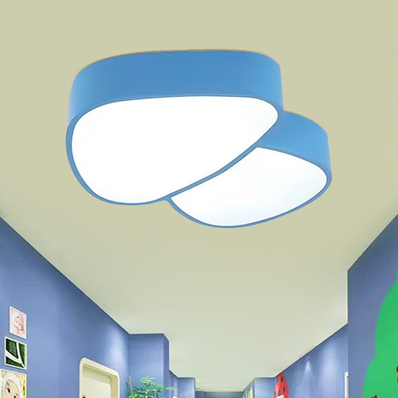 Mushroom Baby Bedroom Flush Ceiling Light Acrylic Modern Lovely LED Ceiling Lamp Blue Clearhalo 'Ceiling Lights' 'Close To Ceiling Lights' 'Close to ceiling' 'Flush mount' Lighting' 202682