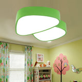 Mushroom Baby Bedroom Flush Ceiling Light Acrylic Modern Lovely LED Ceiling Lamp Green Clearhalo 'Ceiling Lights' 'Close To Ceiling Lights' 'Close to ceiling' 'Flush mount' Lighting' 202684