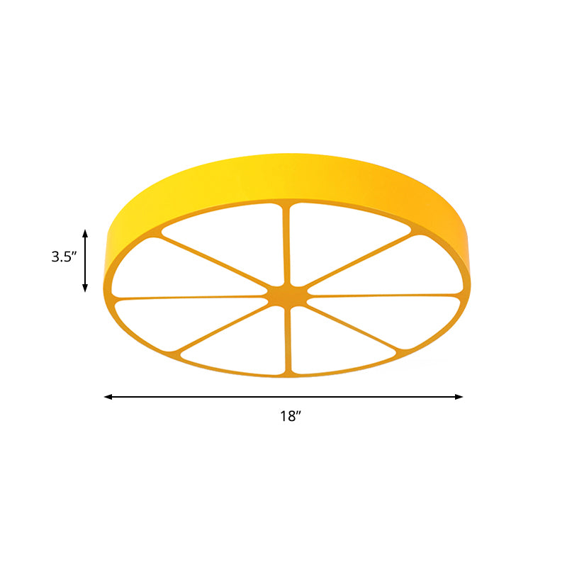 Kindergarten Flat Lemon Ceiling Mount Light Acrylic Modern Stylish Ceiling Lamp Clearhalo 'Ceiling Lights' 'Close To Ceiling Lights' 'Close to ceiling' 'Flush mount' Lighting' 202754