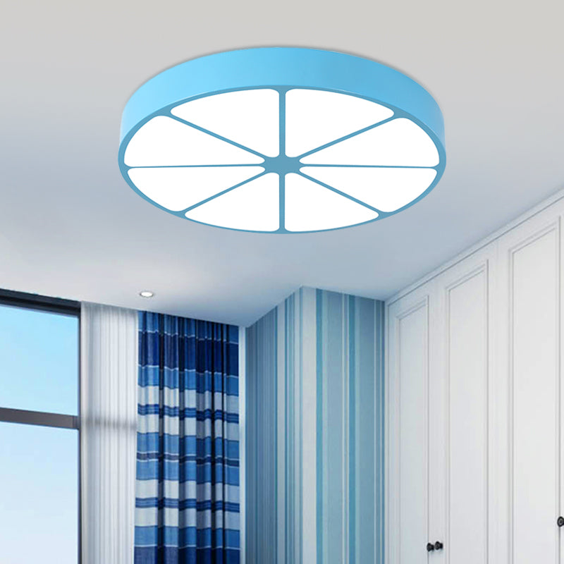 Kindergarten Flat Lemon Ceiling Mount Light Acrylic Modern Stylish Ceiling Lamp Blue Clearhalo 'Ceiling Lights' 'Close To Ceiling Lights' 'Close to ceiling' 'Flush mount' Lighting' 202760