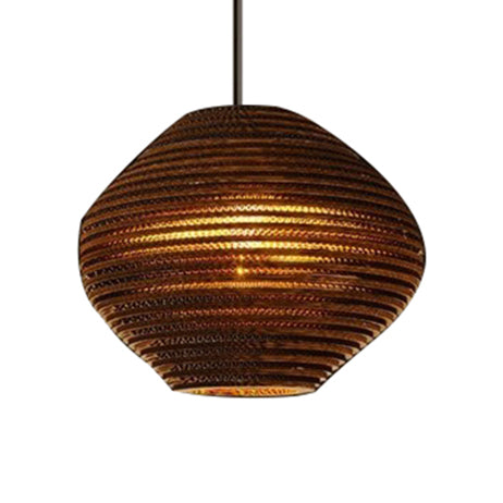 Paper Dome Shade Hanging Lamp Asian Style 1 Bulb Ceiling Drop Light in Brown for Restaurant, 10"/14"/16"/22"in Diameter Clearhalo 'Ceiling Lights' 'Modern Pendants' 'Modern' 'Pendant Lights' 'Pendants' Lighting' 202837