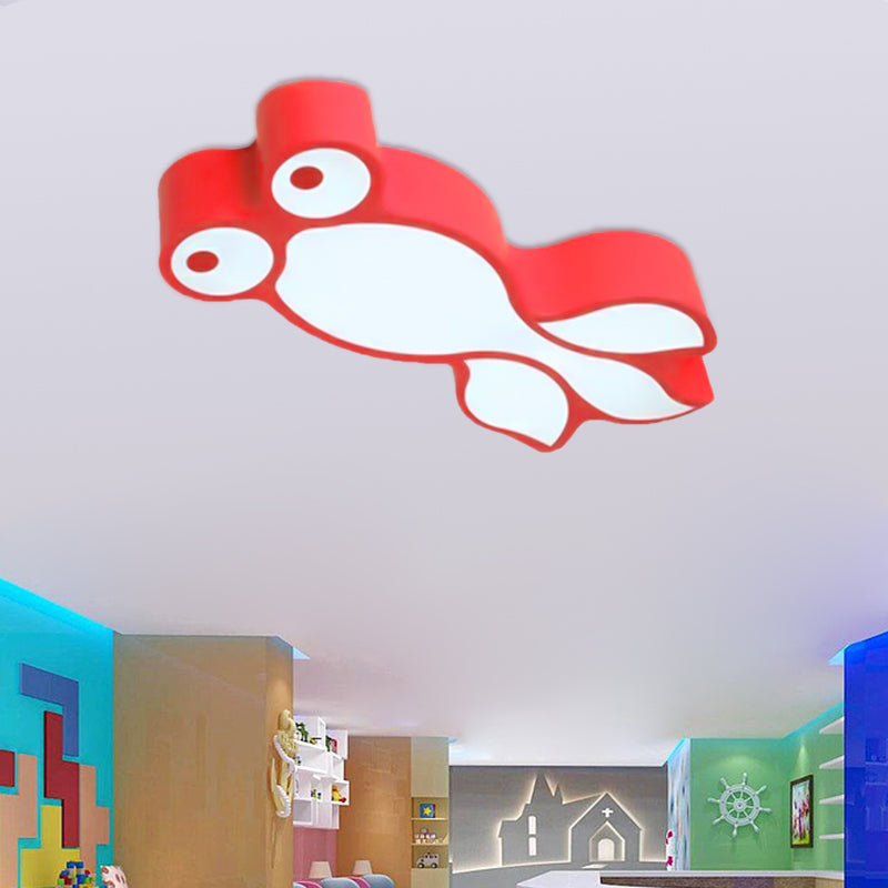 Little Goldfish Ceiling Light Lovely Acrylic LED Flush Mount Light for Boys Girls Bedroom Clearhalo 'Ceiling Lights' 'Close To Ceiling Lights' 'Close to ceiling' 'Flush mount' Lighting' 202840