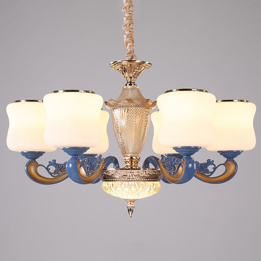 Curving Ceiling Chandelier Modernist Glass Blue Pendant Lighting Fixture with Glass Shade Clearhalo 'Ceiling Lights' 'Chandeliers' 'Clear' 'Industrial' 'Modern Chandeliers' 'Modern' 'Tiffany' 'Traditional Chandeliers' Lighting' 2030004