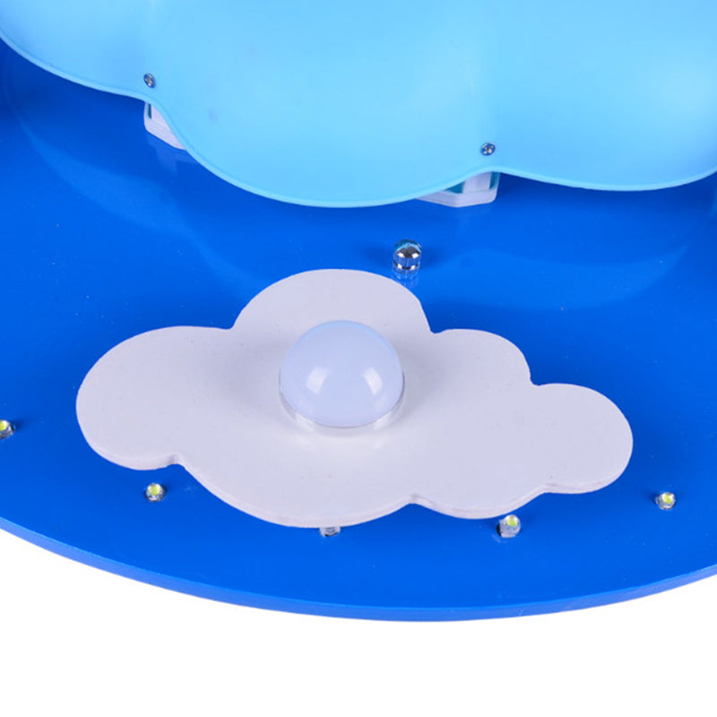 Kid Cloud Flush Ceiling Light Acrylic LED Nursery Flushmount Lighting in Blue for Bedroom Clearhalo 'Ceiling Lights' 'Close To Ceiling Lights' 'Close to ceiling' 'Flush mount' Lighting' 2031029