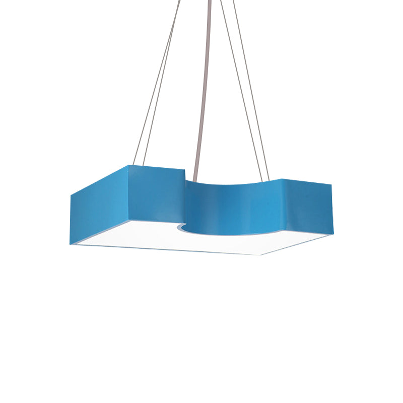 Contemporary Bright-Colored Ceiling Pendant Acrylic LED Hanging Light for Classroom Clearhalo 'Ceiling Lights' 'Pendant Lights' 'Pendants' Lighting' 203622