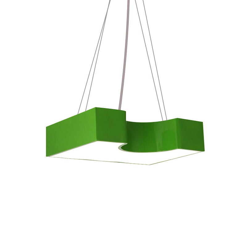 Contemporary Bright-Colored Ceiling Pendant Acrylic LED Hanging Light for Classroom Clearhalo 'Ceiling Lights' 'Pendant Lights' 'Pendants' Lighting' 203631