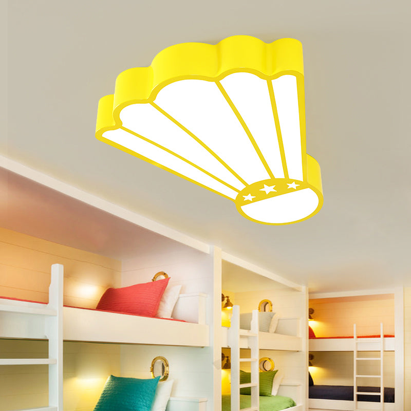 Cartoon Badminton Ceiling Fixture Acrylic Lovely LED Ceiling Mount Light in Yellow for Kindergarten Clearhalo 'Ceiling Lights' 'Close To Ceiling Lights' 'Close to ceiling' 'Flush mount' Lighting' 203661