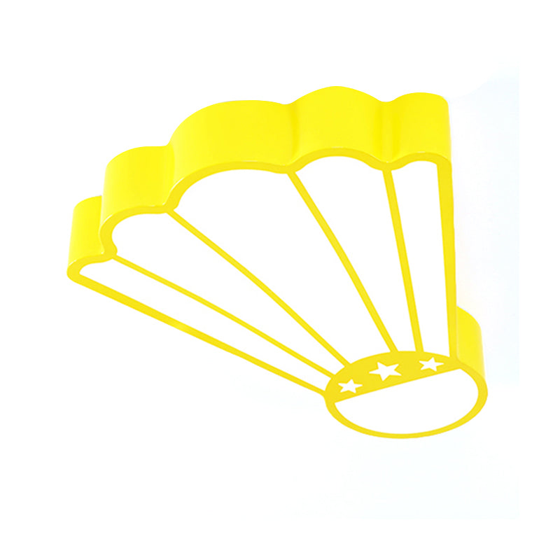 Cartoon Badminton Ceiling Fixture Acrylic Lovely LED Ceiling Mount Light in Yellow for Kindergarten Clearhalo 'Ceiling Lights' 'Close To Ceiling Lights' 'Close to ceiling' 'Flush mount' Lighting' 203662