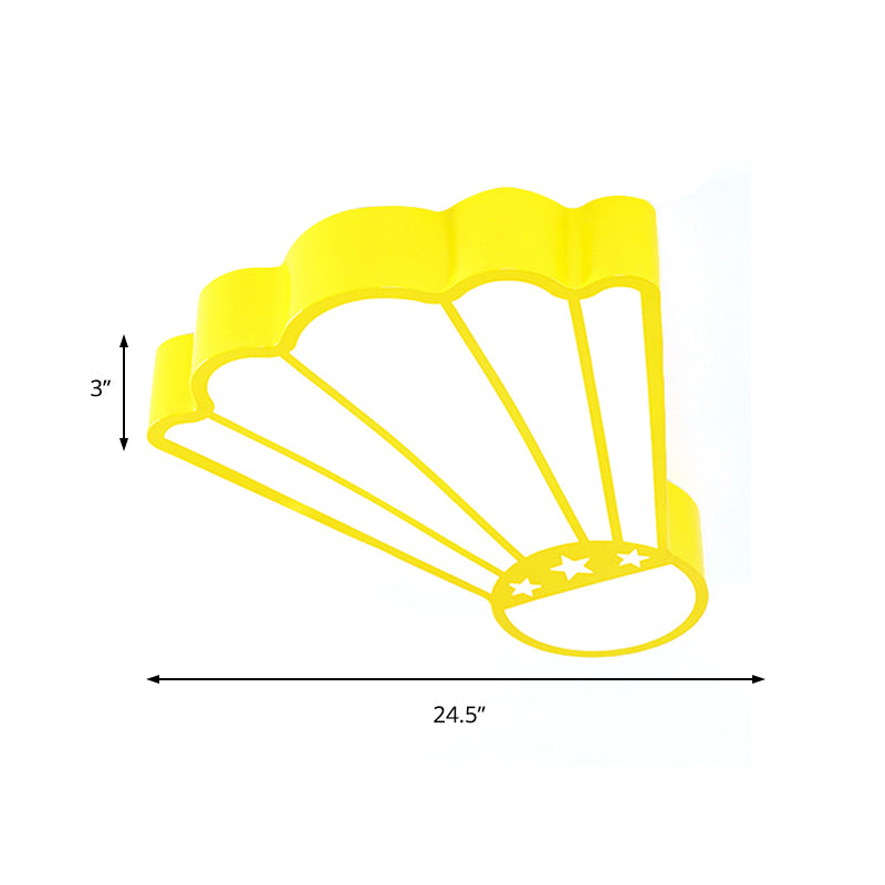 Cartoon Badminton Ceiling Fixture Acrylic Lovely LED Ceiling Mount Light in Yellow for Kindergarten Clearhalo 'Ceiling Lights' 'Close To Ceiling Lights' 'Close to ceiling' 'Flush mount' Lighting' 203663