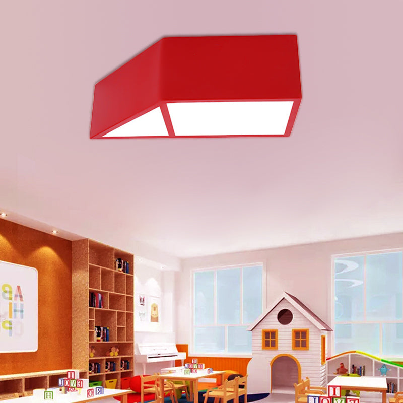 Toy Windmill Kindergarten Ceiling Lamp Acrylic Modern Creative LED Flush Mount Light Red Clearhalo 'Ceiling Lights' 'Close To Ceiling Lights' 'Close to ceiling' 'Flush mount' Lighting' 203672