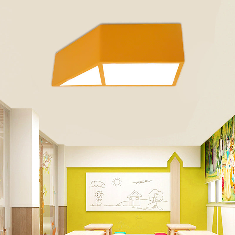 Toy Windmill Kindergarten Ceiling Lamp Acrylic Modern Creative LED Flush Mount Light Yellow Clearhalo 'Ceiling Lights' 'Close To Ceiling Lights' 'Close to ceiling' 'Flush mount' Lighting' 203677