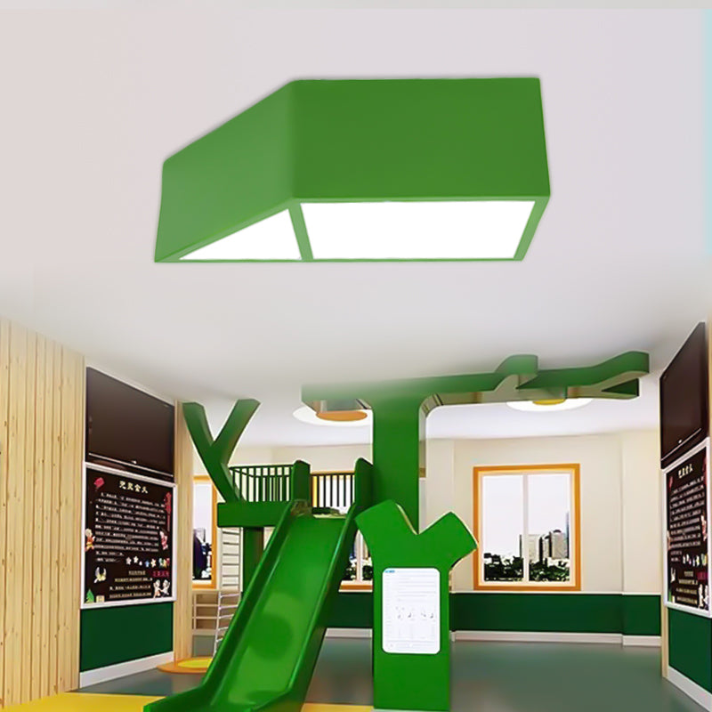 Toy Windmill Kindergarten Ceiling Lamp Acrylic Modern Creative LED Flush Mount Light Green Clearhalo 'Ceiling Lights' 'Close To Ceiling Lights' 'Close to ceiling' 'Flush mount' Lighting' 203680