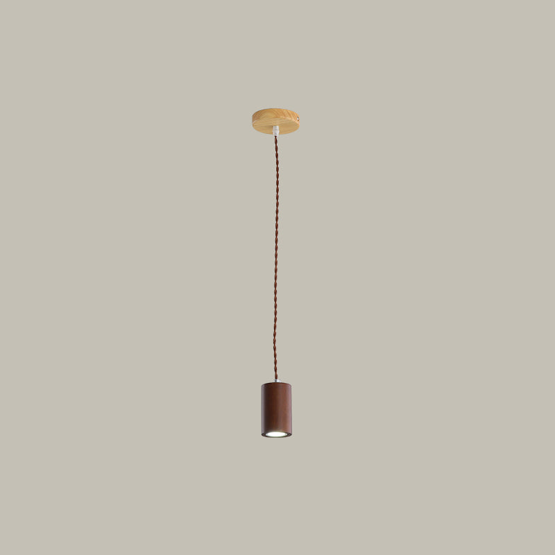 Geometric Shaped Ceiling Pendant Simple Wooden LED Kitchen Suspension Light in Beige Clearhalo 'Ceiling Lights' 'Modern Pendants' 'Modern' 'Pendant Lights' 'Pendants' Lighting' 2038769