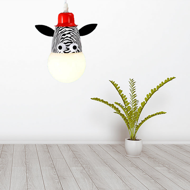 Animal Baby Bedroom Pendant Light Metal Modern Cartoon Hanging Light Clearhalo 'Ceiling Lights' 'Pendant Lights' 'Pendants' Lighting' 203893