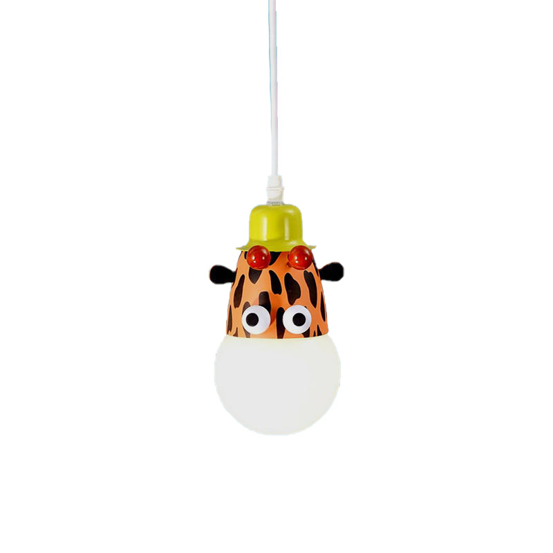 Animal Baby Bedroom Pendant Light Metal Modern Cartoon Hanging Light Clearhalo 'Ceiling Lights' 'Pendant Lights' 'Pendants' Lighting' 203899