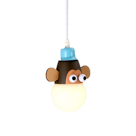 Animal Baby Bedroom Pendant Light Metal Modern Cartoon Hanging Light Clearhalo 'Ceiling Lights' 'Pendant Lights' 'Pendants' Lighting' 203903