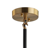 Gold and Black Bubble Chandelier Minimal 6 Lights Glass Pendant Lighting Fixture Clearhalo 'Ceiling Lights' 'Chandeliers' 'Glass shade' 'Glass' 'Modern Chandeliers' 'Modern' Lighting' 2039400