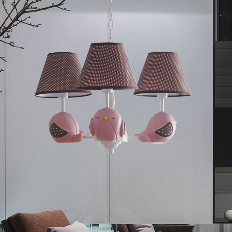 Animal Fat Bird Chandelier Resin Macaron Colored Pendant Light for Kid Bedroom Clearhalo 'Ceiling Lights' 'Chandeliers' Lighting' options 204130