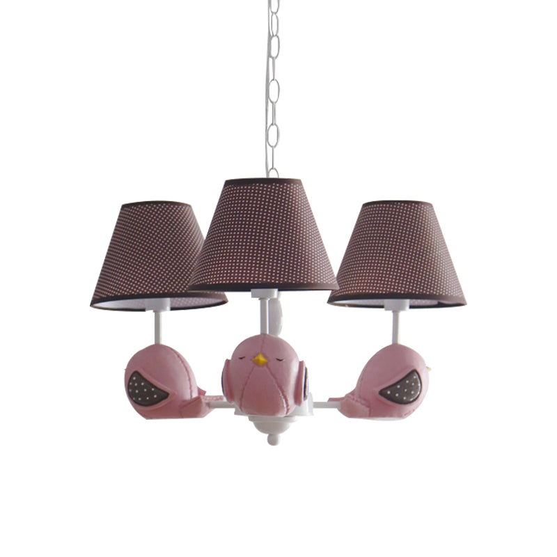 Animal Fat Bird Chandelier Resin Macaron Colored Pendant Light for Kid Bedroom Clearhalo 'Ceiling Lights' 'Chandeliers' Lighting' options 204131