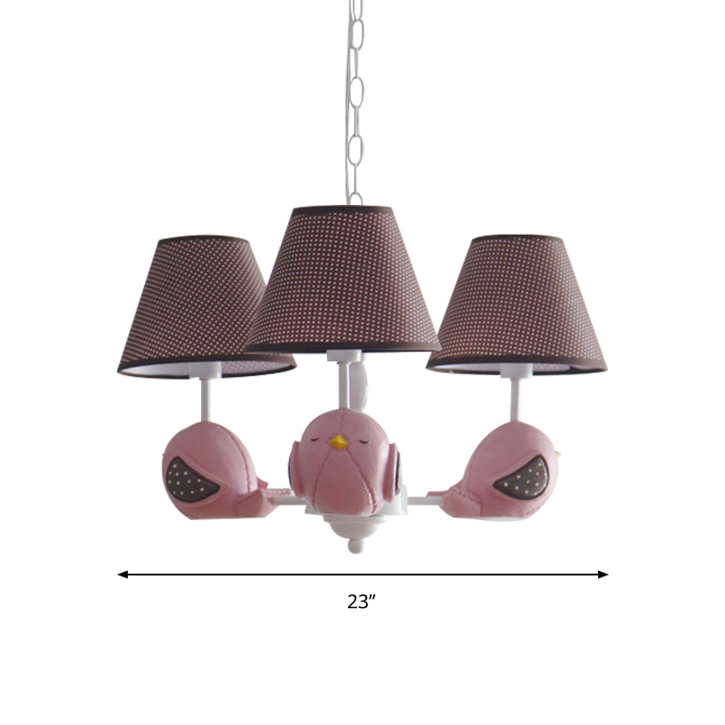 Animal Fat Bird Chandelier Resin Macaron Colored Pendant Light for Kid Bedroom Clearhalo 'Ceiling Lights' 'Chandeliers' Lighting' options 204132