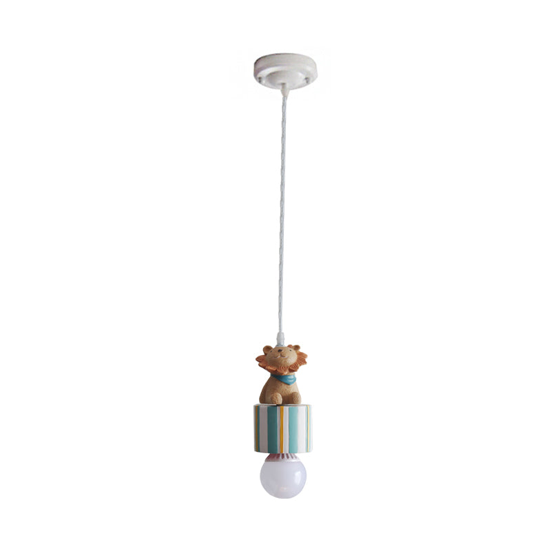 Resin Animal Suspension Light Dining Room Corridor Contemporary Kids Pendant Light Clearhalo 'Ceiling Lights' 'Pendant Lights' 'Pendants' Lighting' 204370