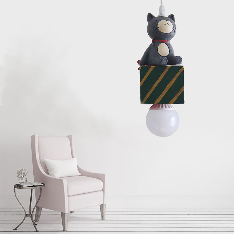 Resin Animal Suspension Light Dining Room Corridor Contemporary Kids Pendant Light Green Clearhalo 'Ceiling Lights' 'Pendant Lights' 'Pendants' Lighting' 204372_c55fbd76-2514-4f99-b94c-e0fda821a2e2