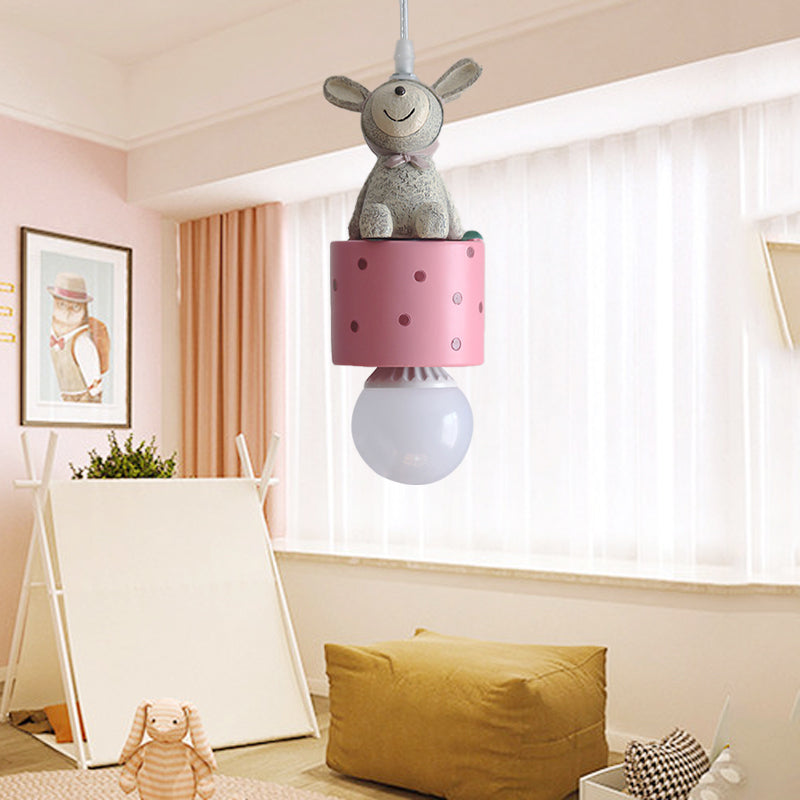 Resin Animal Suspension Light Dining Room Corridor Contemporary Kids Pendant Light Clearhalo 'Ceiling Lights' 'Pendant Lights' 'Pendants' Lighting' 204376