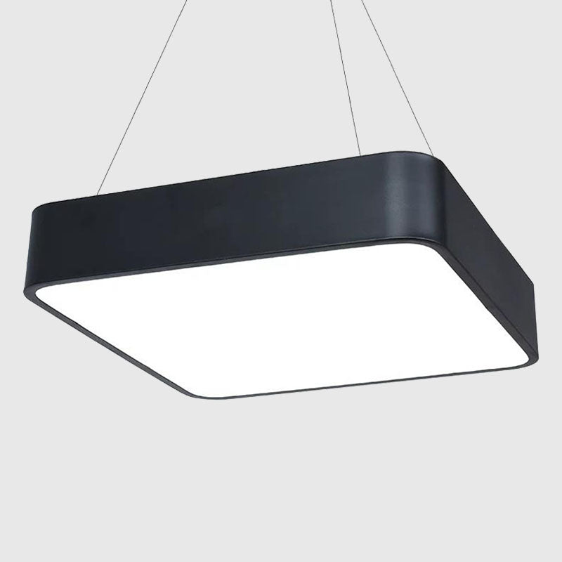Square Ceiling Pendant Light Simple Acrylic Dining Room LED Suspended Lighting Fixture Clearhalo 'Ceiling Lights' 'Modern Pendants' 'Modern' 'Pendant Lights' 'Pendants' Lighting' 2044196