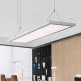 Panel Shaped Thin Pendant Light Kit Simplicity Acrylic White LED Suspension Lamp Clearhalo 'Ceiling Lights' 'Modern Pendants' 'Modern' 'Pendant Lights' 'Pendants' Lighting' 2044213