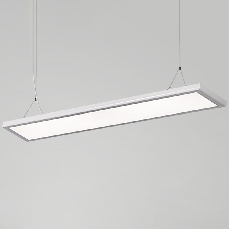 Panel Shaped Thin Pendant Light Kit Simplicity Acrylic White LED Suspension Lamp Clearhalo 'Ceiling Lights' 'Modern Pendants' 'Modern' 'Pendant Lights' 'Pendants' Lighting' 2044216