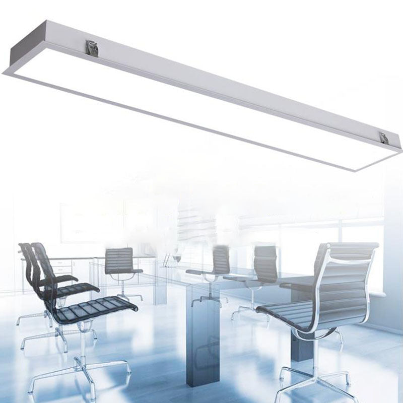 White Linear Flush Mount Light Simplicity Metal Surface Mounted LED Ceiling Lamp Clearhalo 'Ceiling Lights' 'Close To Ceiling Lights' 'Close to ceiling' 'Flush mount' Lighting' 2044270