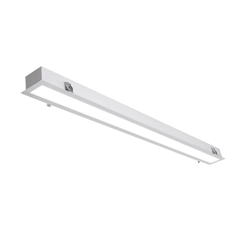 White Linear Flush Mount Light Simplicity Metal Surface Mounted LED Ceiling Lamp Clearhalo 'Ceiling Lights' 'Close To Ceiling Lights' 'Close to ceiling' 'Flush mount' Lighting' 2044272