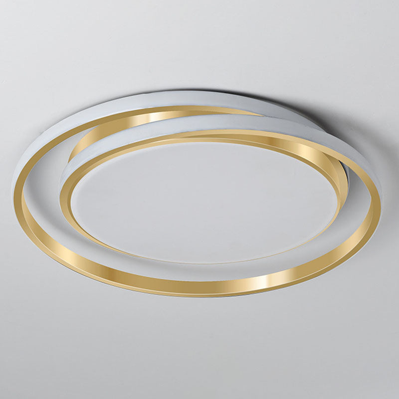 Circle Shaped Bedroom Flush Light Acrylic Minimalist LED Flush Ceiling Light Fixture Clearhalo 'Ceiling Lights' 'Close To Ceiling Lights' 'Close to ceiling' 'Flush mount' Lighting' 2046385