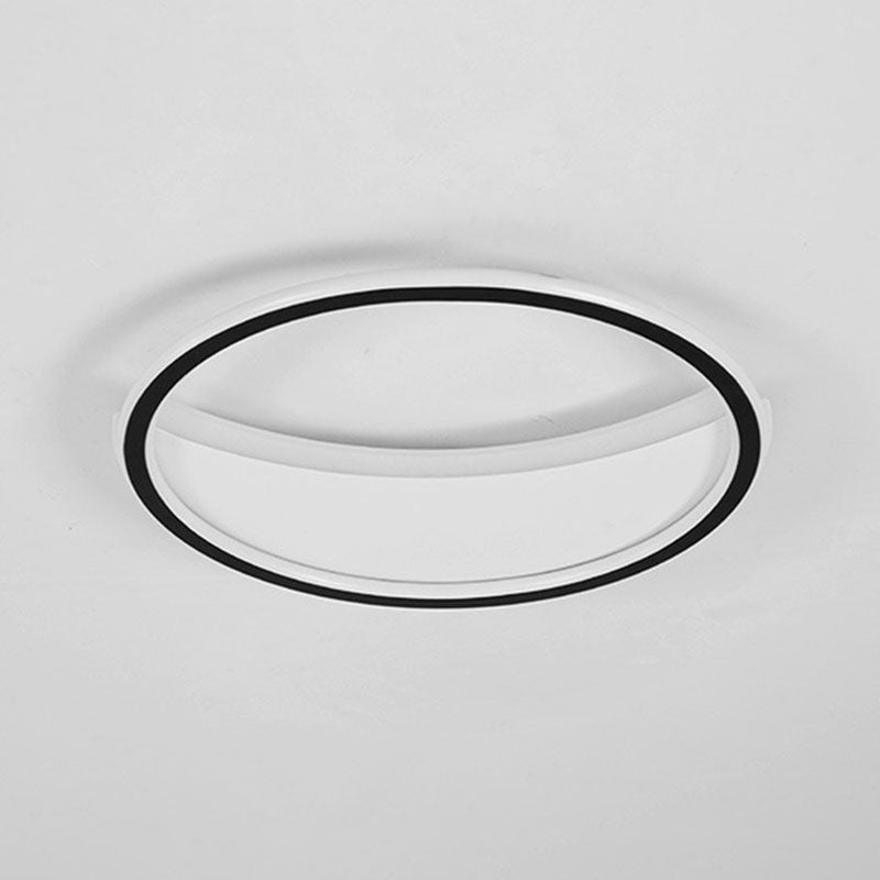 Splicing Round Acrylic Flush Ceiling Light Contemporary Black LED Flush Mount Lighting Fixture Clearhalo 'Ceiling Lights' 'Close To Ceiling Lights' 'Close to ceiling' 'Flush mount' Lighting' 2046409