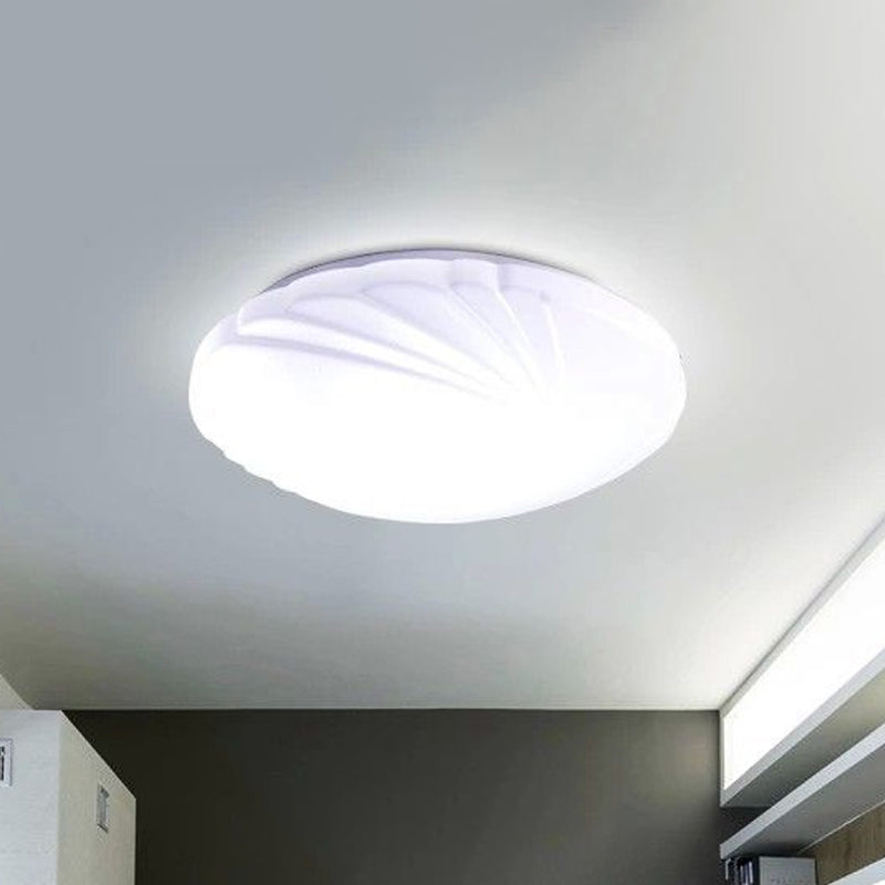 Contemporary Round Flush Ceiling Light Acrylic Bedroom LED Flush Mount Lighting Fixture in White White B Clearhalo 'Ceiling Lights' 'Close To Ceiling Lights' 'Close to ceiling' 'Flush mount' Lighting' 2046610
