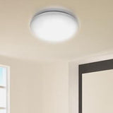 Contemporary Round Flush Ceiling Light Acrylic Bedroom LED Flush Mount Lighting Fixture in White White A Clearhalo 'Ceiling Lights' 'Close To Ceiling Lights' 'Close to ceiling' 'Flush mount' Lighting' 2046614