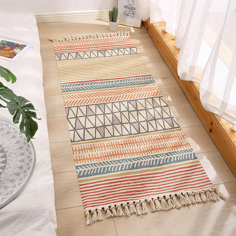 Unusual Bohemia Rug Multi Colored Flower Rug Pet Friendly Machine Washable Carpet for Room Blue Clearhalo 'Area Rug' 'Bohemian' 'Rugs' Rug' 2047099