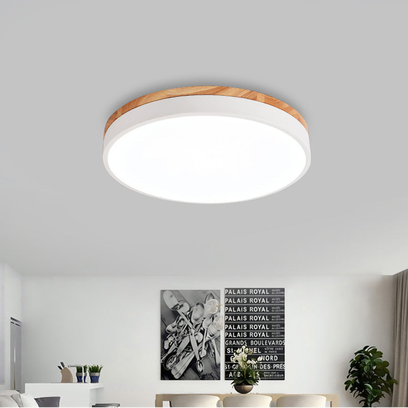 Candy Colored Slim Circle Ceiling Light Macaron Loft Acrylic Ceiling Lamp for Child Bedroom Clearhalo 'Ceiling Lights' 'Close To Ceiling Lights' 'Close to ceiling' 'Flush mount' Lighting' 204797